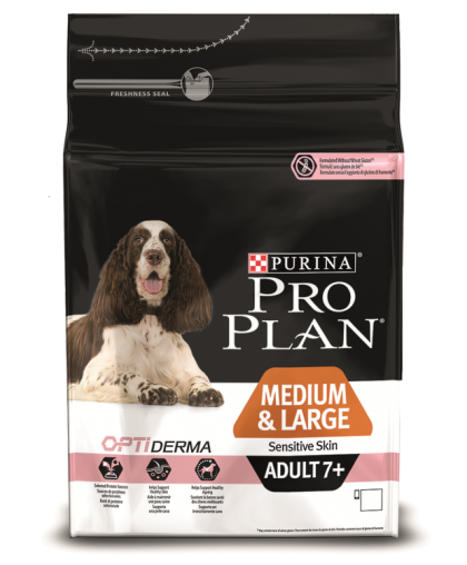     PRO PLAN ADULT для взрослых средних пород Чувств. кожа  Лосось 